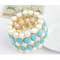 Fashion Enamel Pearl Bangle (XBL12925)